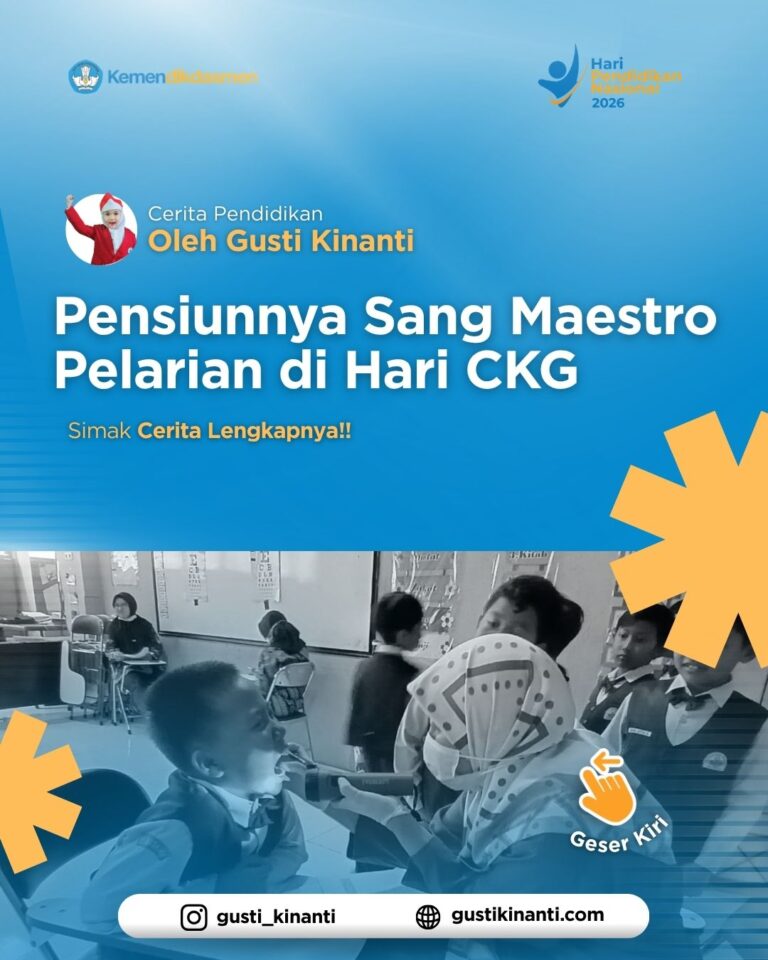 Anak sekolah dasar sedang mengikuti kegiatan pemeriksaan kesehatan gratis di sekolah